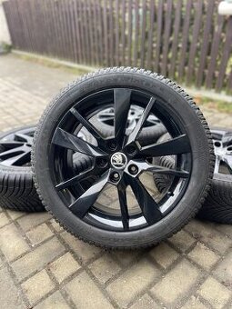 ORIGINÁL Alu Škoda TRIUS R17, 5x112 - TOP STAV, ZIMNÍ