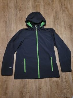 Tmavě šedá až černá softshellová bunda Icepeak 3P