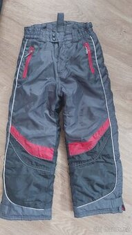 Teplé šedo černé oteplovačky vel. 122