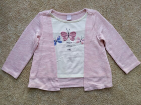 Dívčí svetr s motýly legíny DopoDopo 92, 18-24 měs, 2 roky