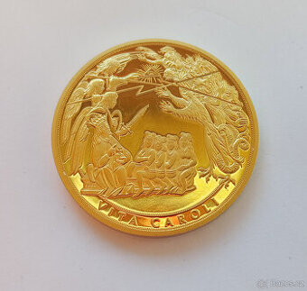 Pamětní medaile Vita Caroli – zlacená 999/1000