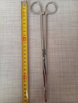 Tamponové kleště rovné 26cm, se zámkem