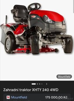 Zahradní traktor Mountfield XHTY 240 4x4