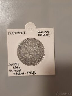 Stříbrný tolar 1793 KB