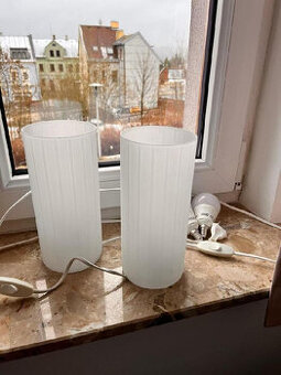 Stolní lampičky IKEA skleněné v perfektním stavu