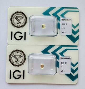 Prodám 2ks přírodních diamantů - 0.67 ct