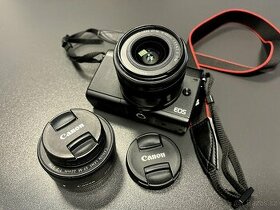Fotoaparát Canon EOS M100 s dvěma objektivy