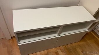 Bílá skříňka 40 x 120 cm