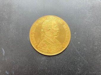 Zlatý 4 dukát Františka Josefa r. 1873