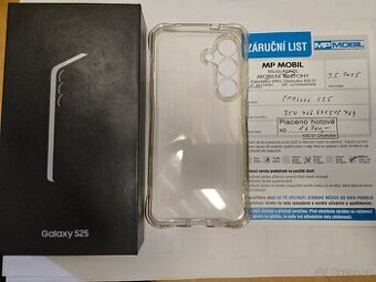 Samsung S25 12/256gb Titan ZÁRUKA 5/2027