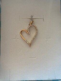 Briliantové srdíčko 2,1cm - 1