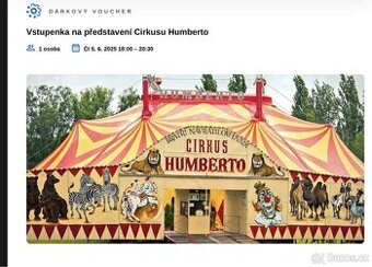 Vstupenky cirkus Humberto Ostrava 5.6.2025