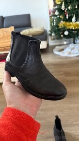 Dětské boty na koně, kožené vel. 31 + chapsy