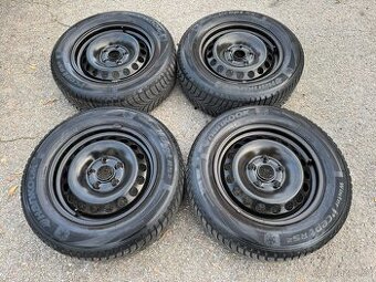 4ks komplet plech 15" 5x112 zimní Barum 70% O3 pěkné