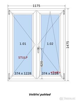 PVC okna Salamander 82 zlatý dub / bílá 3 sklo