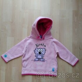 růžová mikina s kapucí - koala - vel. na 2 roky