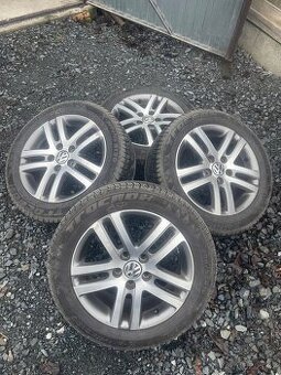 Alu kola 5x112 R16 + zimní pneu 205/55