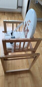 Dětská dřevěná jídelní židlička - 1