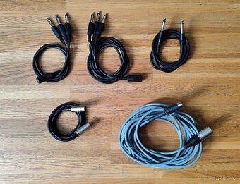 XLR AUDIO KABELY - MIX 5 KUSŮ