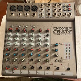 Crate Audio CMX42P napájený mini mixážní pult 2x50W