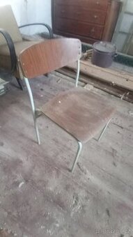 Retro židle 4ks bruselský styl 60.léta