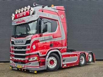 Scania R580 V8 6x2 / Full air / 519tkm / Custom interier