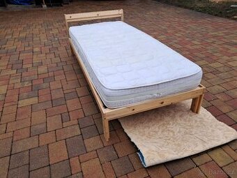 KOMPLET POSTEL S MATRACÍ A ROŠTEM  90/200 cm