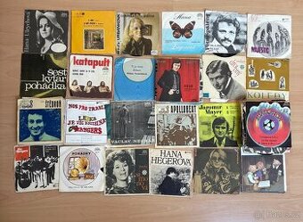 SP - single play gramofonové desky různé druhy