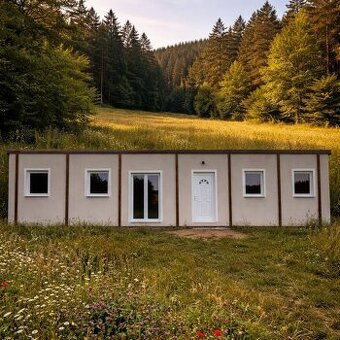 Mobilní dům 14x4m dřevostavba,Tiny Haus