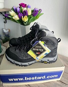 Trekové boty Bestard Gravity Mid 3350 gore-tex,čistě šedé