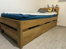Masivní dubová postel - 1