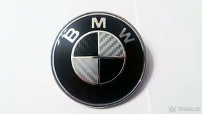 BMW přední i zadní znak karbon 82mm