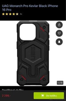 UAG Monarch Pro Kevlar Black iPhone 16 Pro