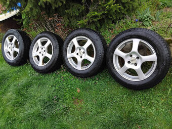 4KS ALU DISKY VČ. PNEU 90% VRANÍK UNI SMART 205/60 R16 - 1