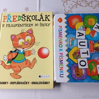 Naučná hra s písmenky a kniha pro předškoláky.
