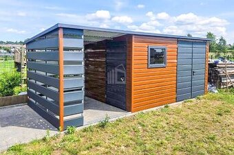 Zahradní domek 4x3 + přístřešek 3x3