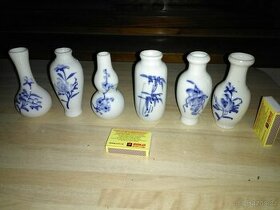 sada 6 váziček jemný porcelán Čína