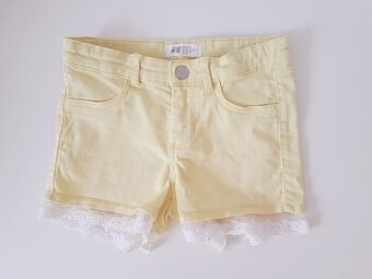 ŠORTKY S KRAJKOU • DŽÍNOVÉ KRAŤASY • H&M vel. 128