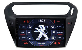 9" Peugeot 301 black - Android 13/14 - Gps rádio