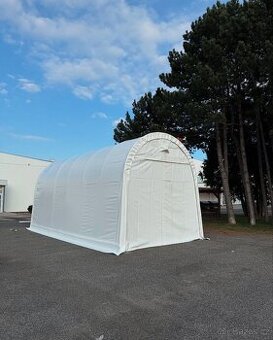 Plachtová garáž pro karavan nová – 4,3 × 9,2 × 4,3 m