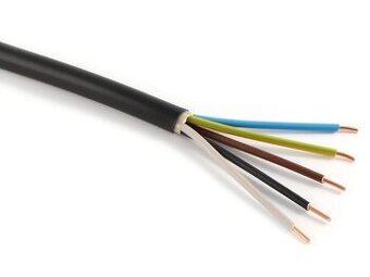 Prodám kabel nový Cyky-J 5x10 cena 119kč/ bm