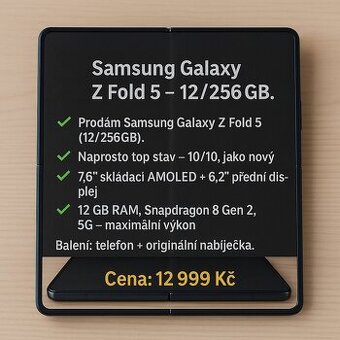 📱 Samsung Galaxy Z Fold 5 – 12/256GB