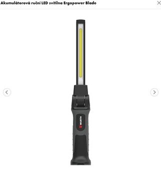 WURTH akumulátorová ruční LED svítilna Ergopower Blade