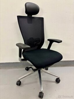 Kancelářská židle Sidiz s podhlavníkem a bederní opěrkou