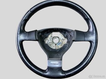 Kožený tříramenný volant VW Golf 5 / Passat B6 / Touran - 1