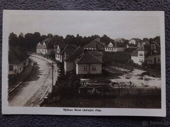 Pohlednice Vyškov Nádražní ulice
