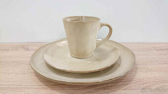 Béžová kameninová jídelní sada pro 4 Glosia Bonami Selection