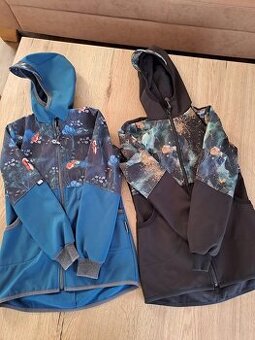 2x kabátky Unuo, vel 122-128, dvojčata