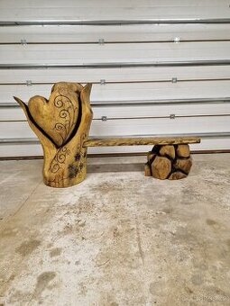 Lavička SRDCE V KVĚTU