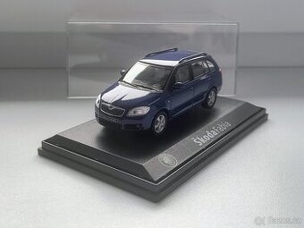 Model auta Škoda Fabia Combi modrá, Abrex 1:43